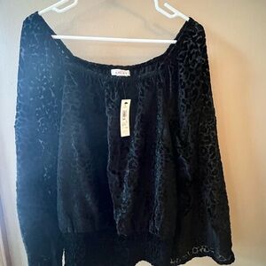 Ariat NFR Black Leopard velvet Women's Top